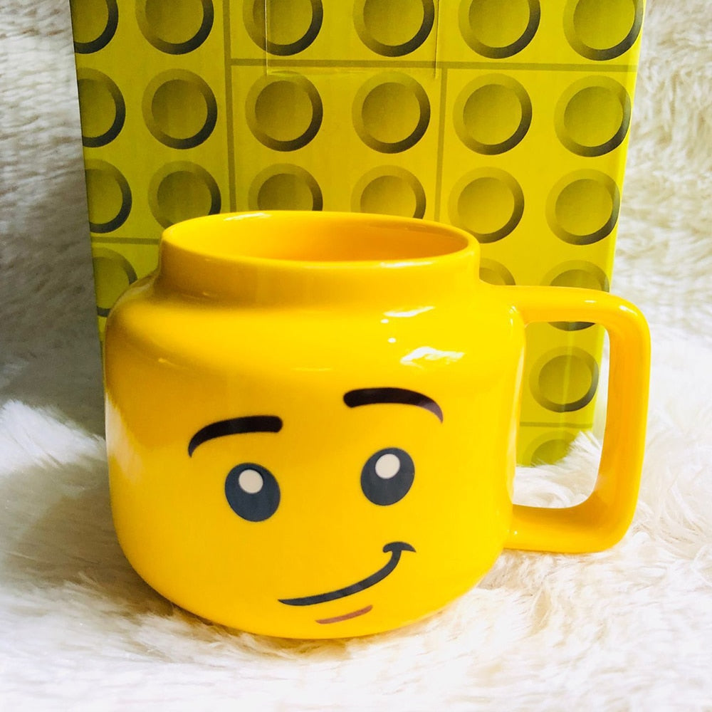Cute Smiling Face Expression Ceramic Mug