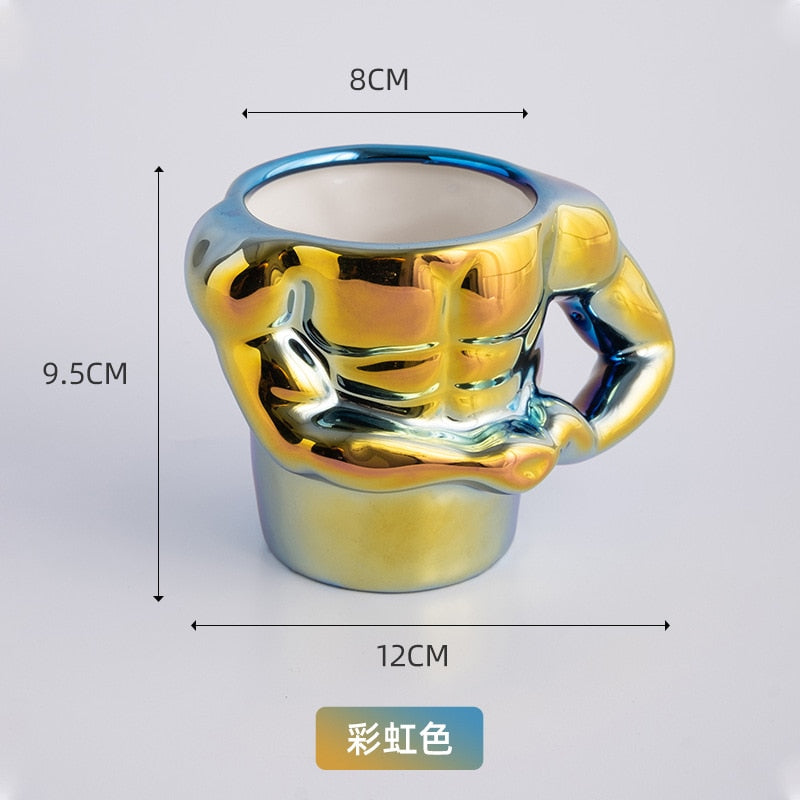 Personality Macho Man Muscle Ceramic Coffee Mug