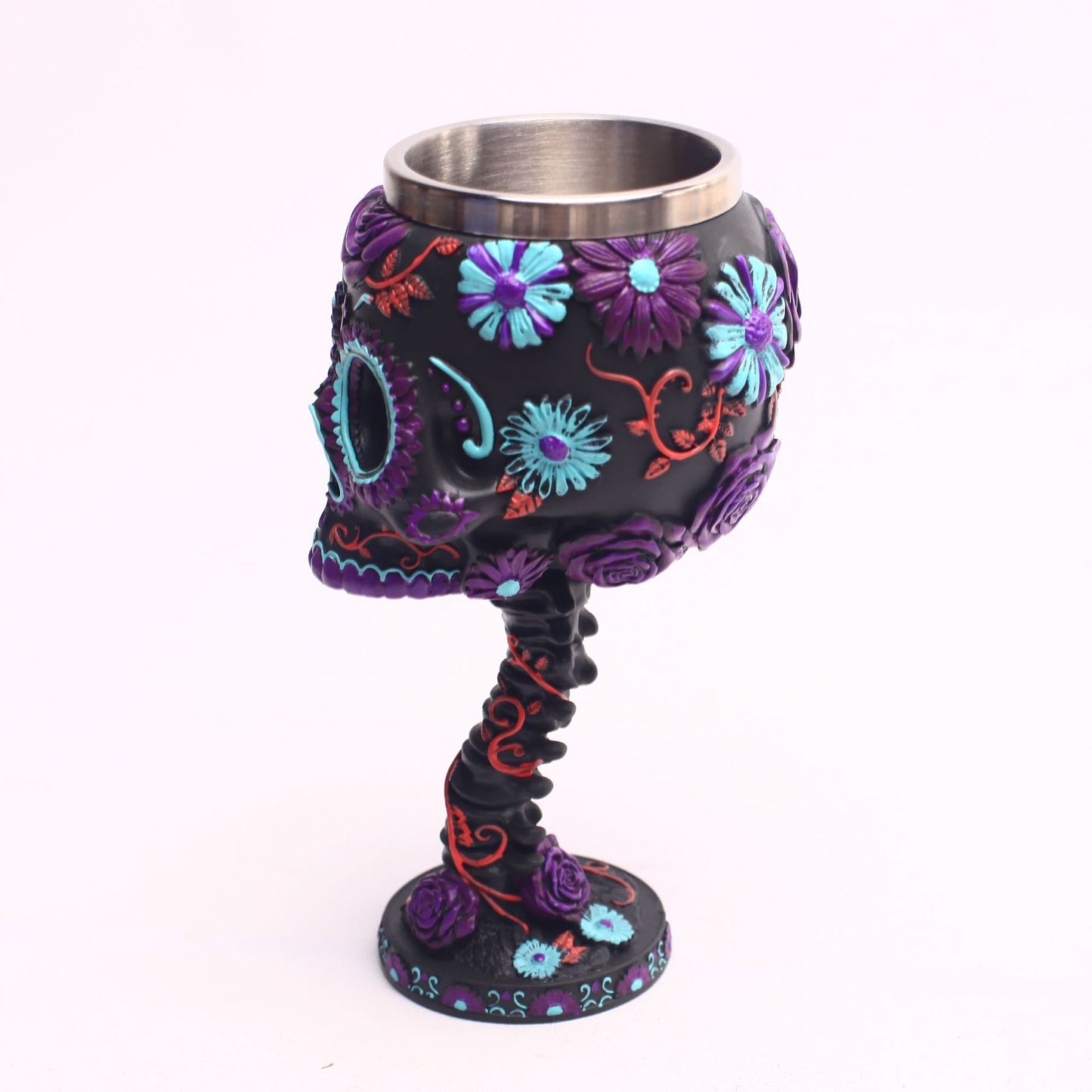 Skull Goblet Resin Steel Cup Cocktail Glass