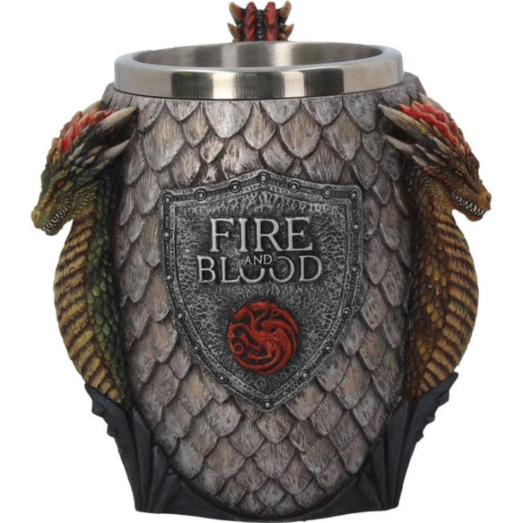 Retro Stainless Steel Resin Drinkware Coffee Mug