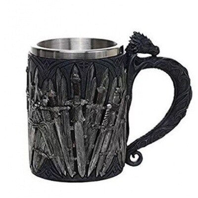 Retro Stainless Steel Resin Drinkware Coffee Mug