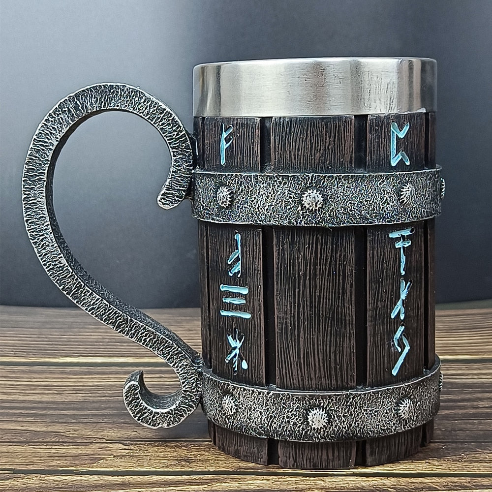 Viking Vintage Stainless Steel Liner Coffee Mug