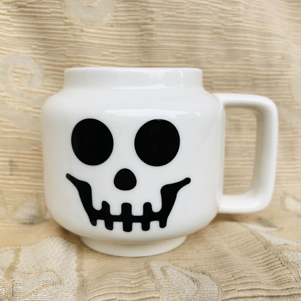 Cute Smiling Face Expression Ceramic Mug