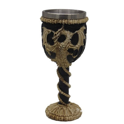 Skull Goblet Resin Steel Cup Cocktail Glass