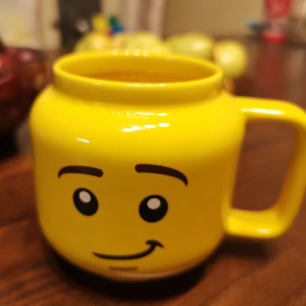 Cute Smiling Face Expression Ceramic Mug
