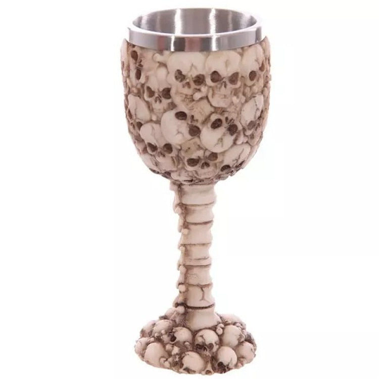 Skull Goblet Resin Steel Cup Cocktail Glass