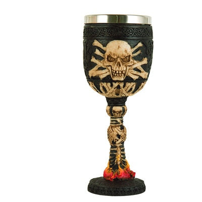 Skull Goblet Resin Steel Cup Cocktail Glass
