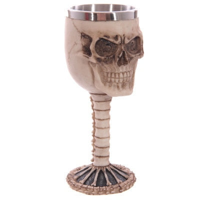 Skull Goblet Resin Steel Cup Cocktail Glass