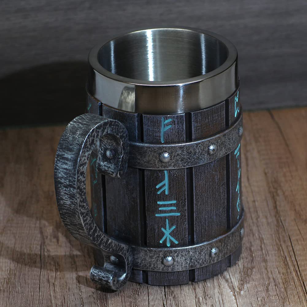 Viking Vintage Stainless Steel Liner Coffee Mug