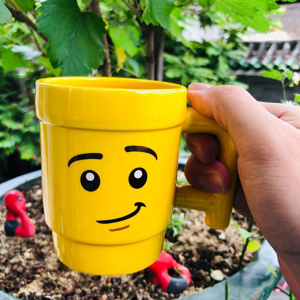 Cute Smiling Face Expression Ceramic Mug
