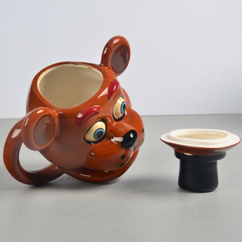 Teddy Bear's Mug Freddy Doll 3D Ceramic Mug Funny