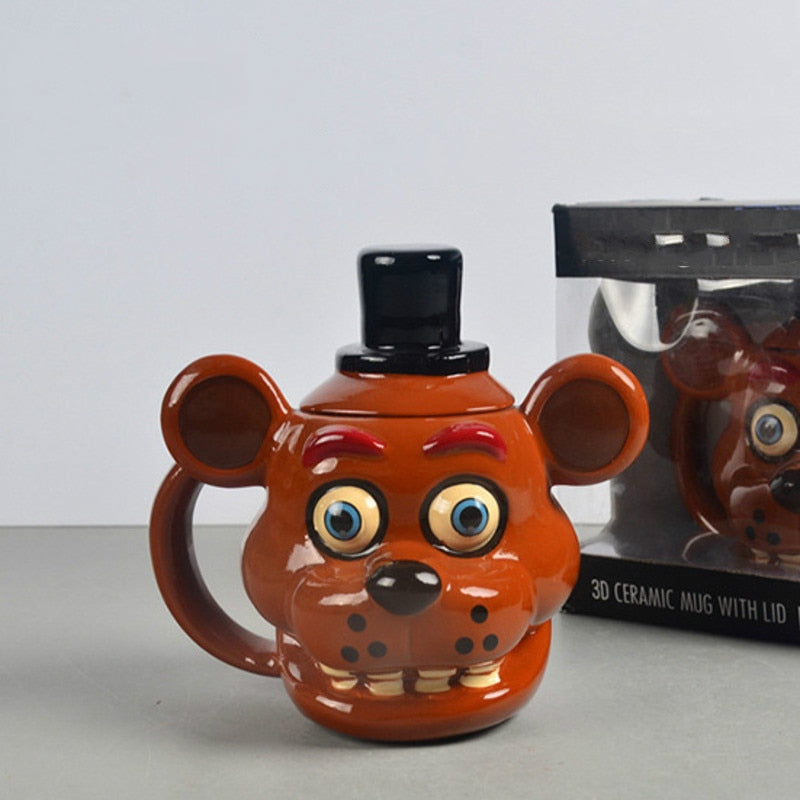 Teddy Bear's Mug Freddy Doll 3D Ceramic Mug Funny