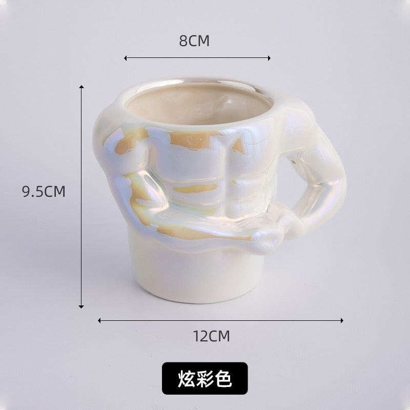 Personality Macho Man Muscle Ceramic Coffee Mug