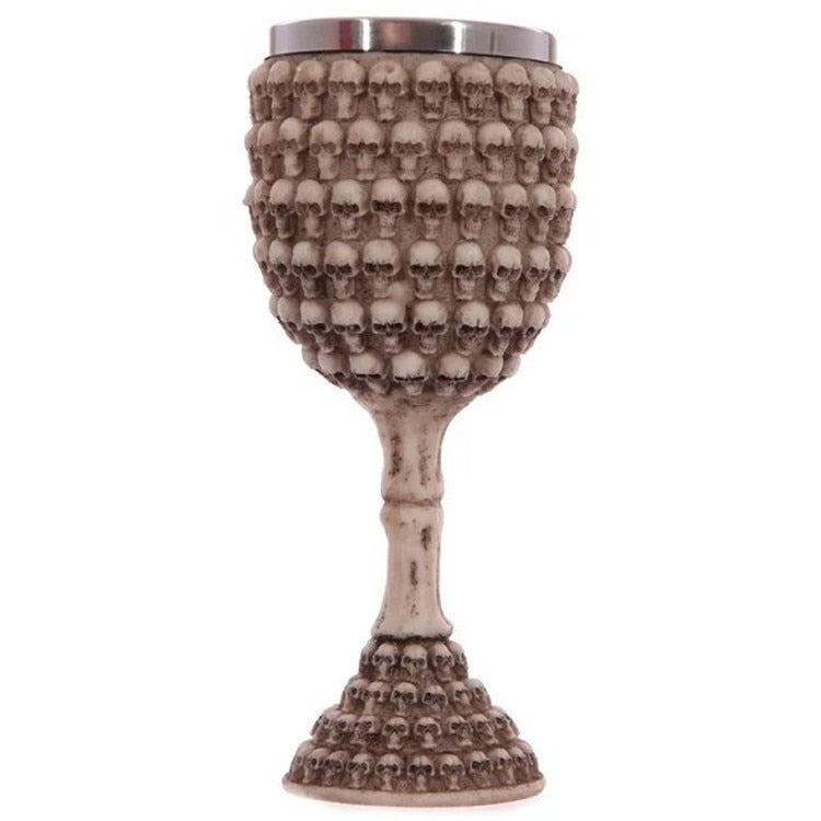 Skull Goblet Resin Steel Cup Cocktail Glass