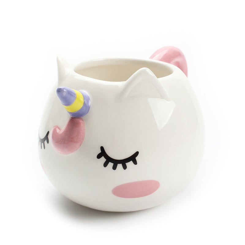 Cute Animal Ceramic Mug Creative Hand Painted 3D Mugs