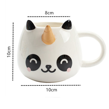 Cute Animal Ceramic Mug Creative Hand Painted 3D Mugs