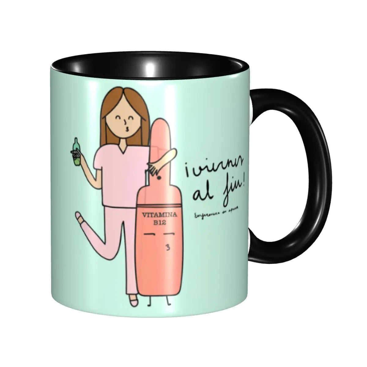Pink Nurse Coffee Ceramic Mug