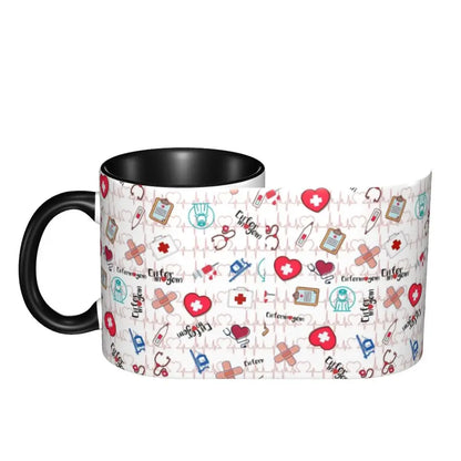 Pink Nurse Coffee Ceramic Mug