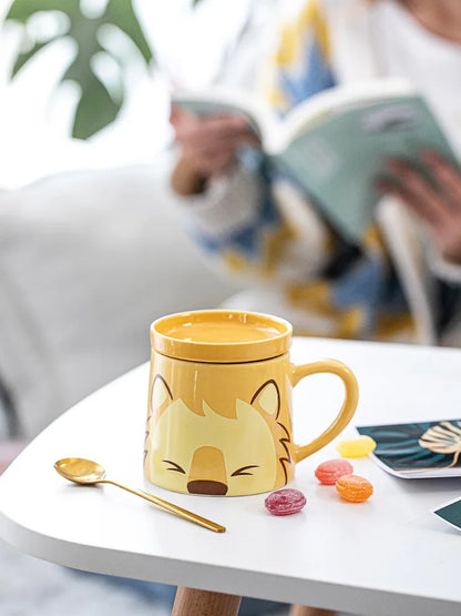 Cute Cat Ceramic Coffee Mug For Cat Lovers