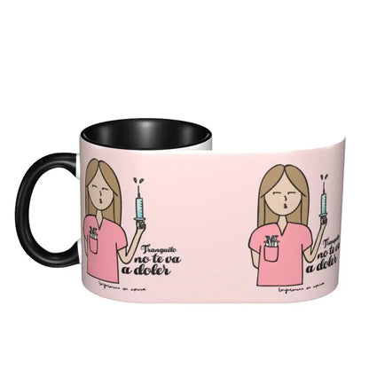 Pink Nurse Coffee Ceramic Mug