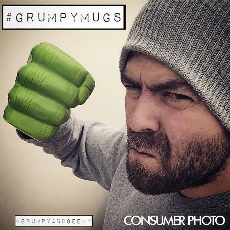 Hulk Inspired Green Fist Ceramic Coffee Mug