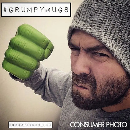 Hulk Inspired Green Fist Ceramic Coffee Mug