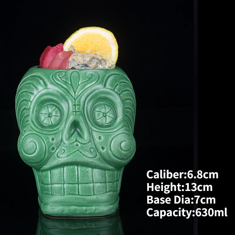 Hawaii Ceramic Tiki Easter Island Coffee Mugs
