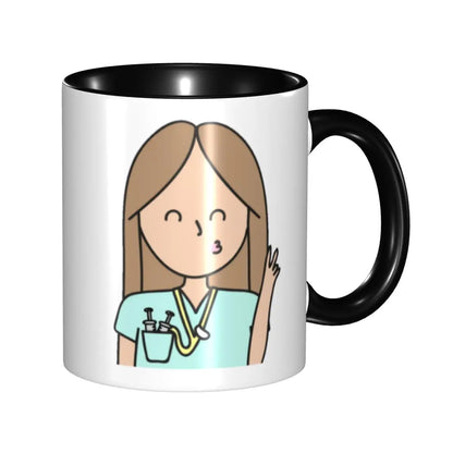 Pink Nurse Coffee Ceramic Mug