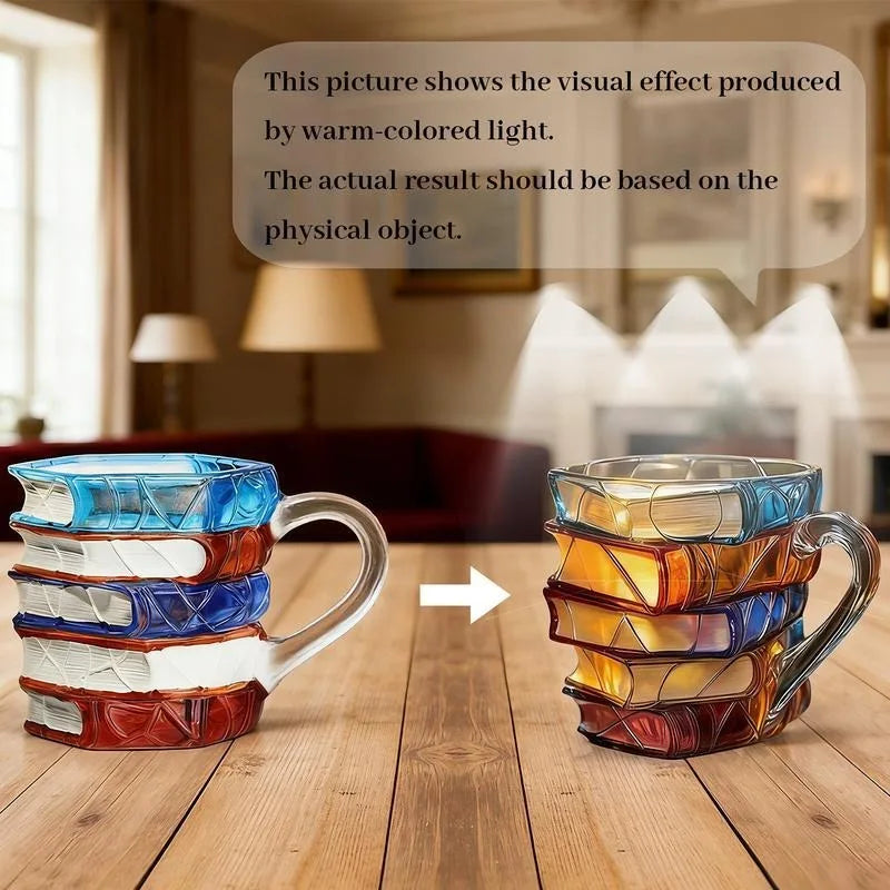 3D Readers Glass Coffee Mug - Bookworm Gift