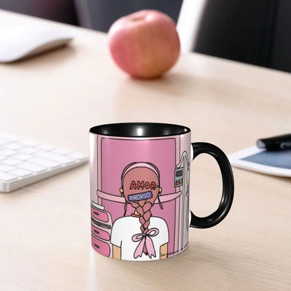 Pink Nurse Coffee Ceramic Mug