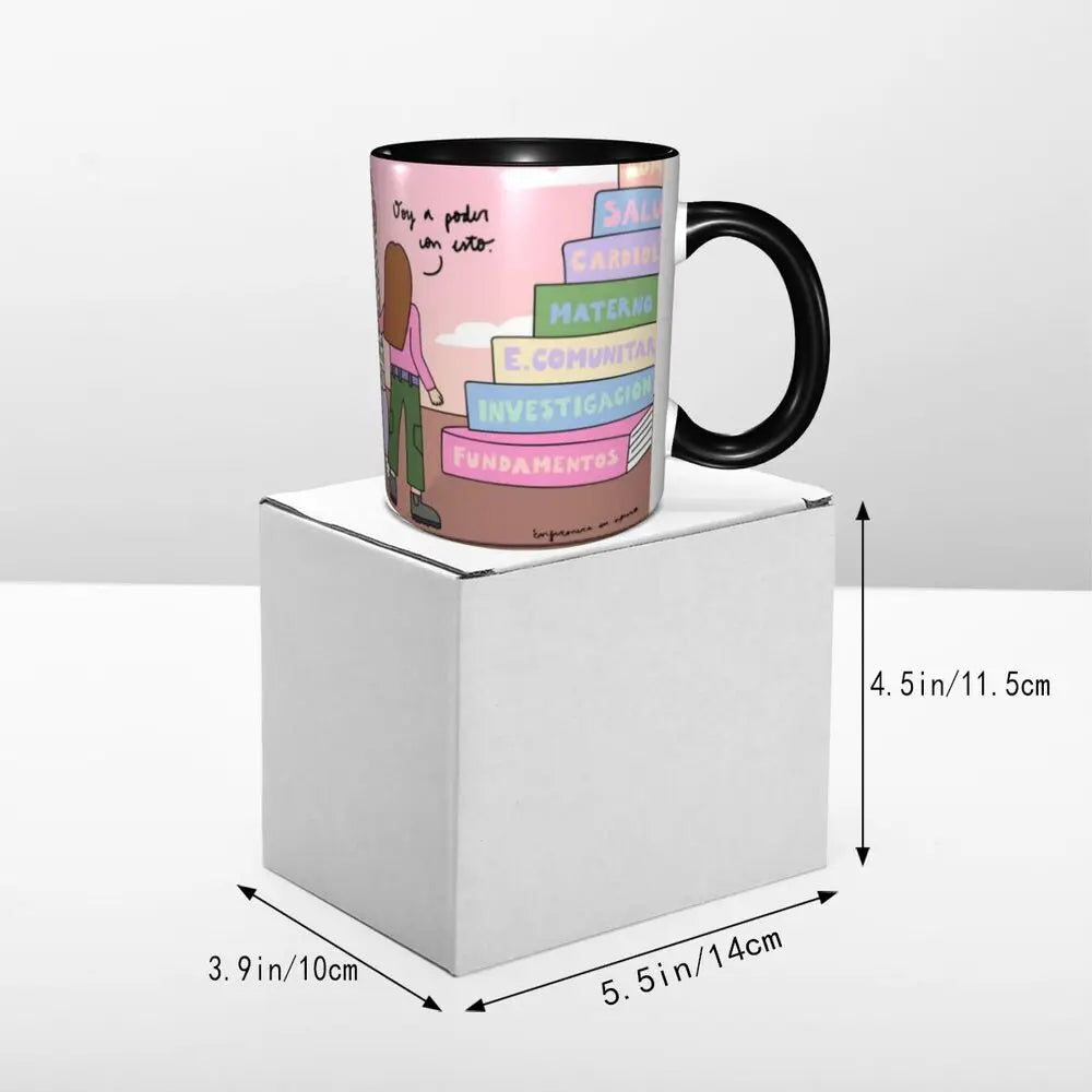 Pink Nurse Coffee Ceramic Mug