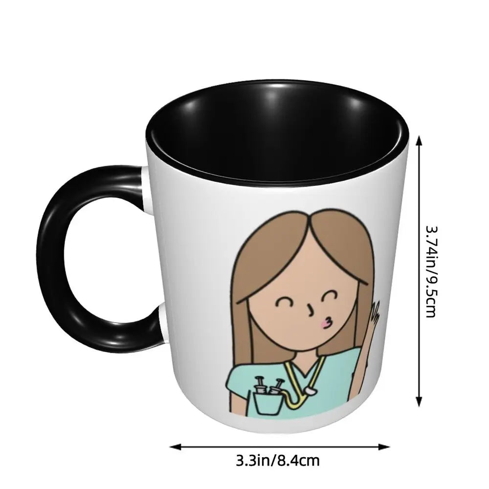 Pink Nurse Coffee Ceramic Mug