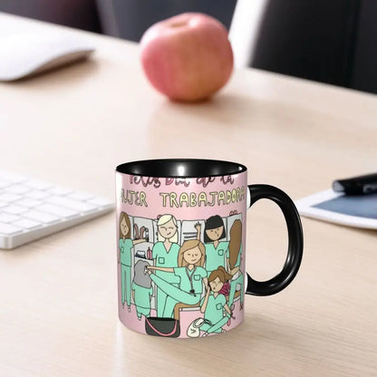Pink Nurse Coffee Ceramic Mug