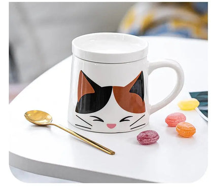 Cute Cat Ceramic Coffee Mug For Cat Lovers