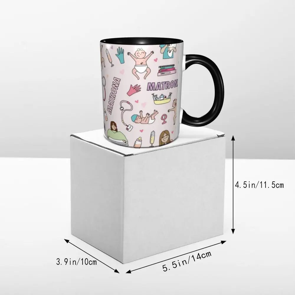 Pink Nurse Coffee Ceramic Mug