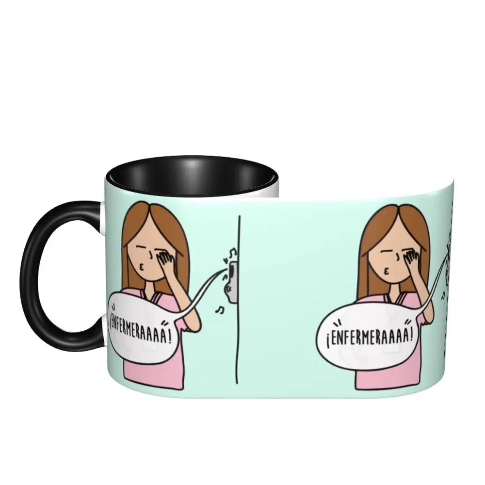 Pink Nurse Coffee Ceramic Mug