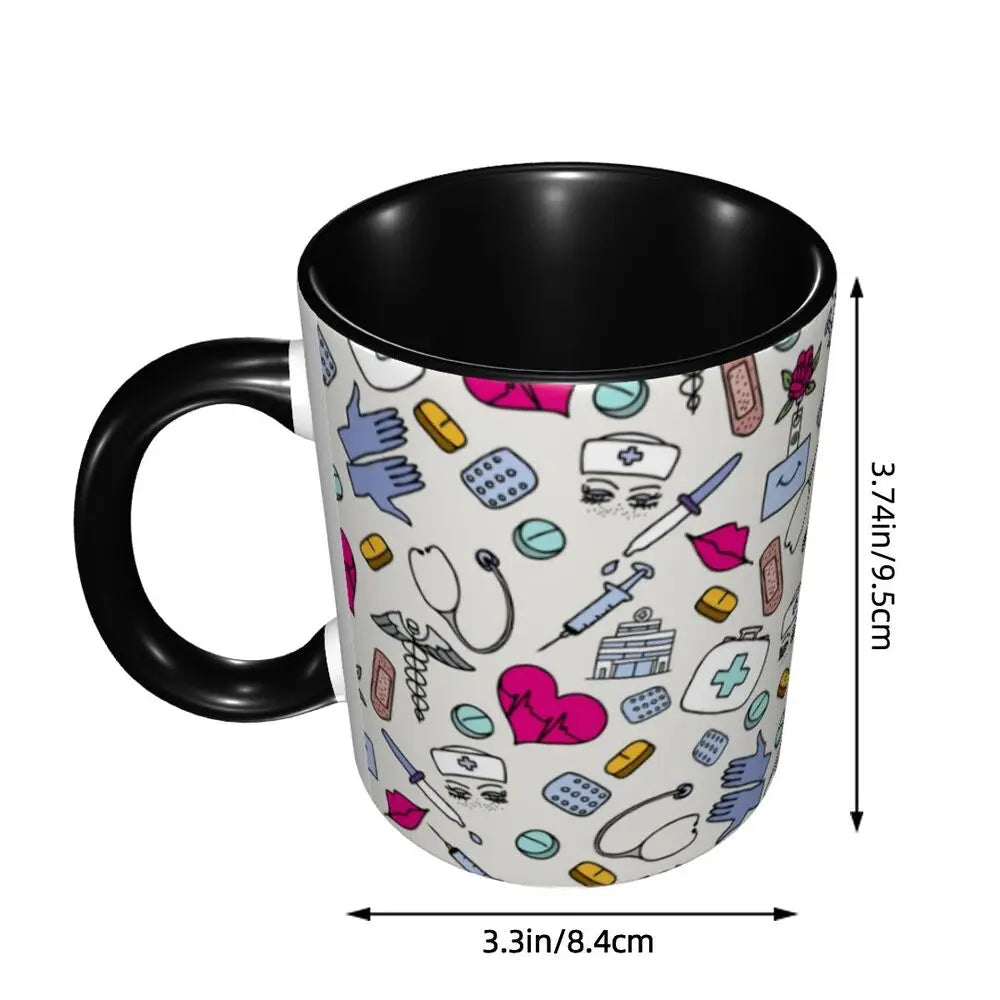 Pink Nurse Coffee Ceramic Mug