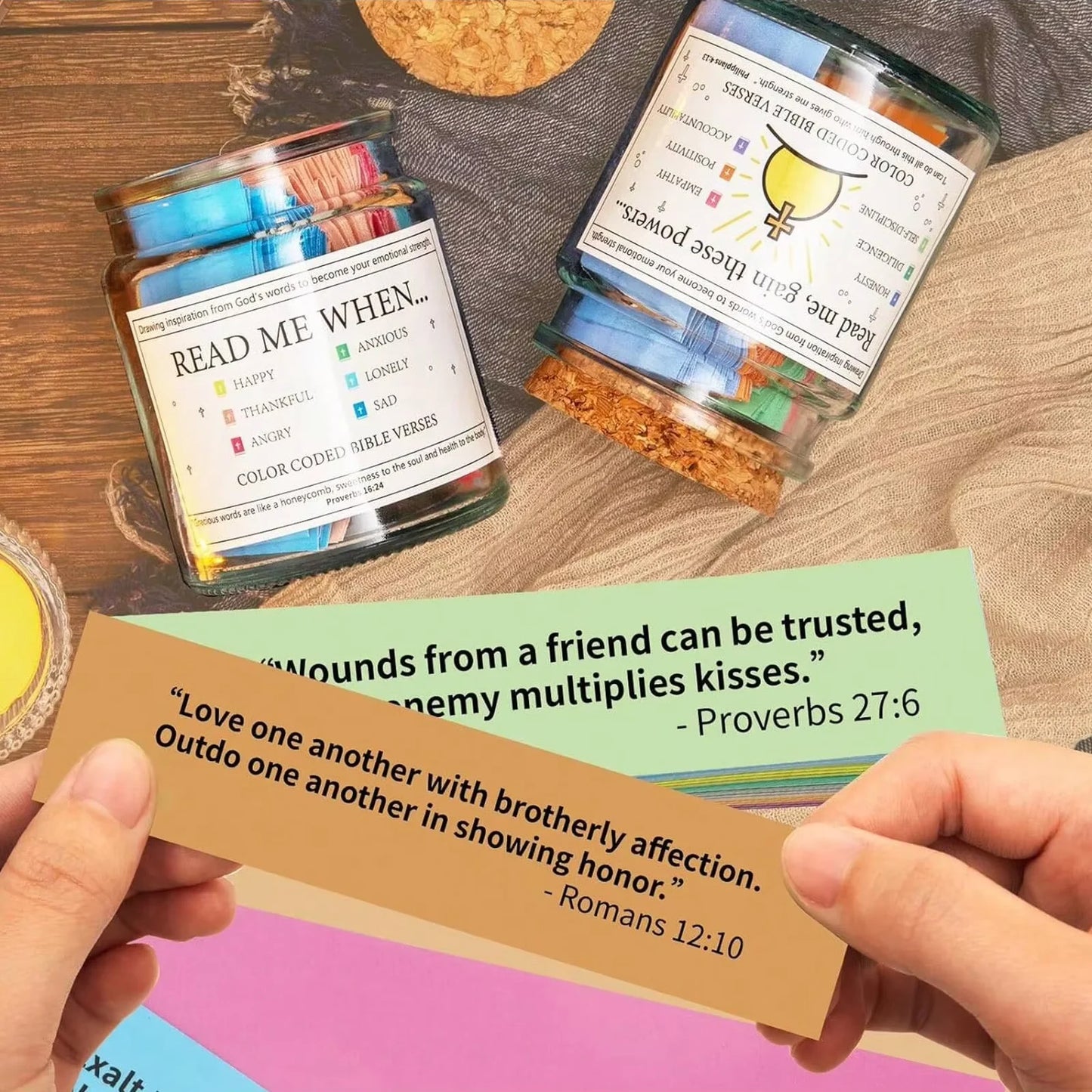Bible Verse Jar For Positive Thinking