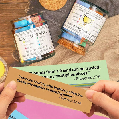 Bible Verse Jar For Positive Thinking