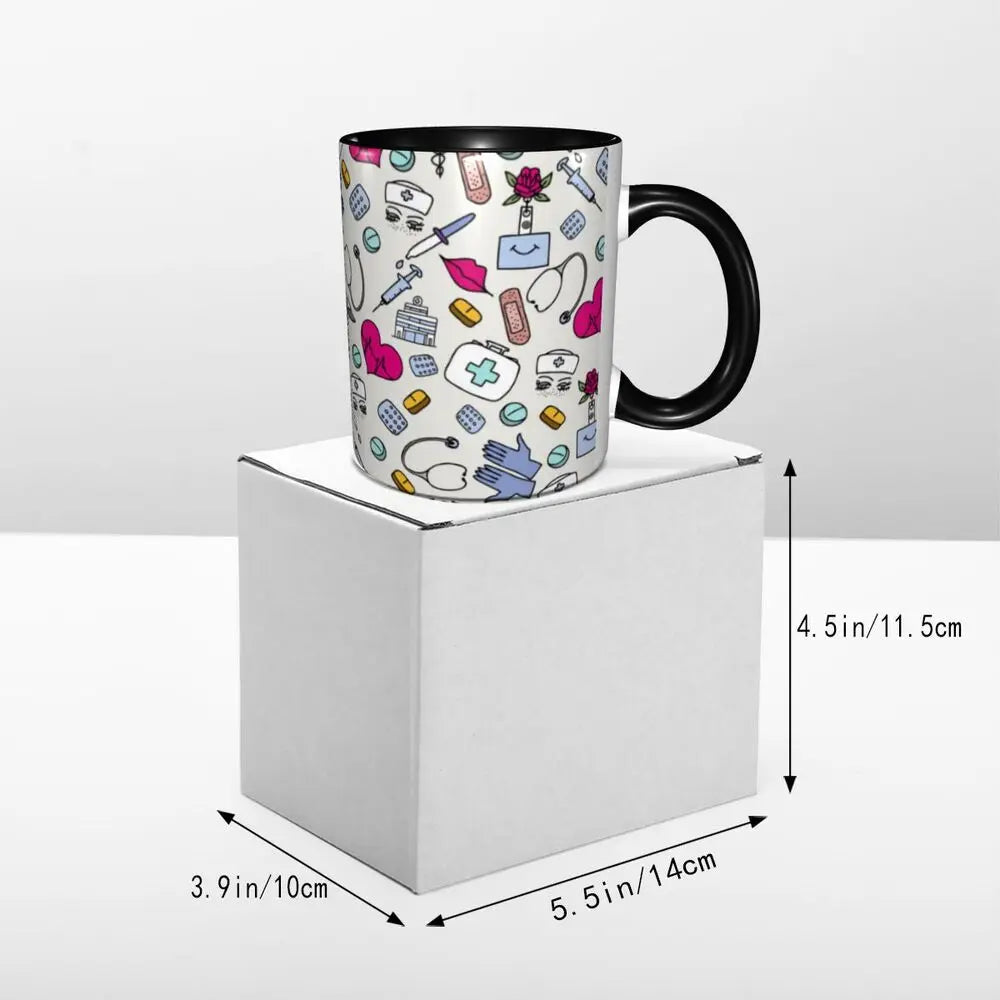 Pink Nurse Coffee Ceramic Mug