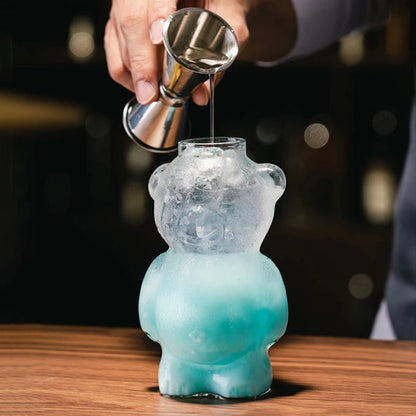 300ml Bear Shaped Transparent Glass Coffee Mug