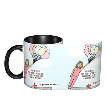 Pink Nurse Coffee Ceramic Mug