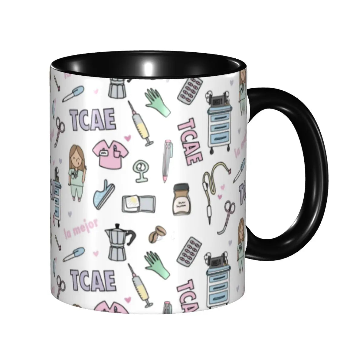 Pink Nurse Coffee Ceramic Mug