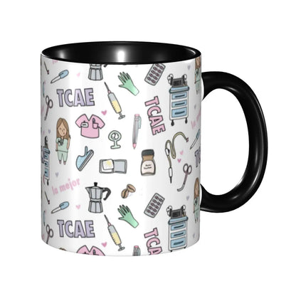 Pink Nurse Coffee Ceramic Mug