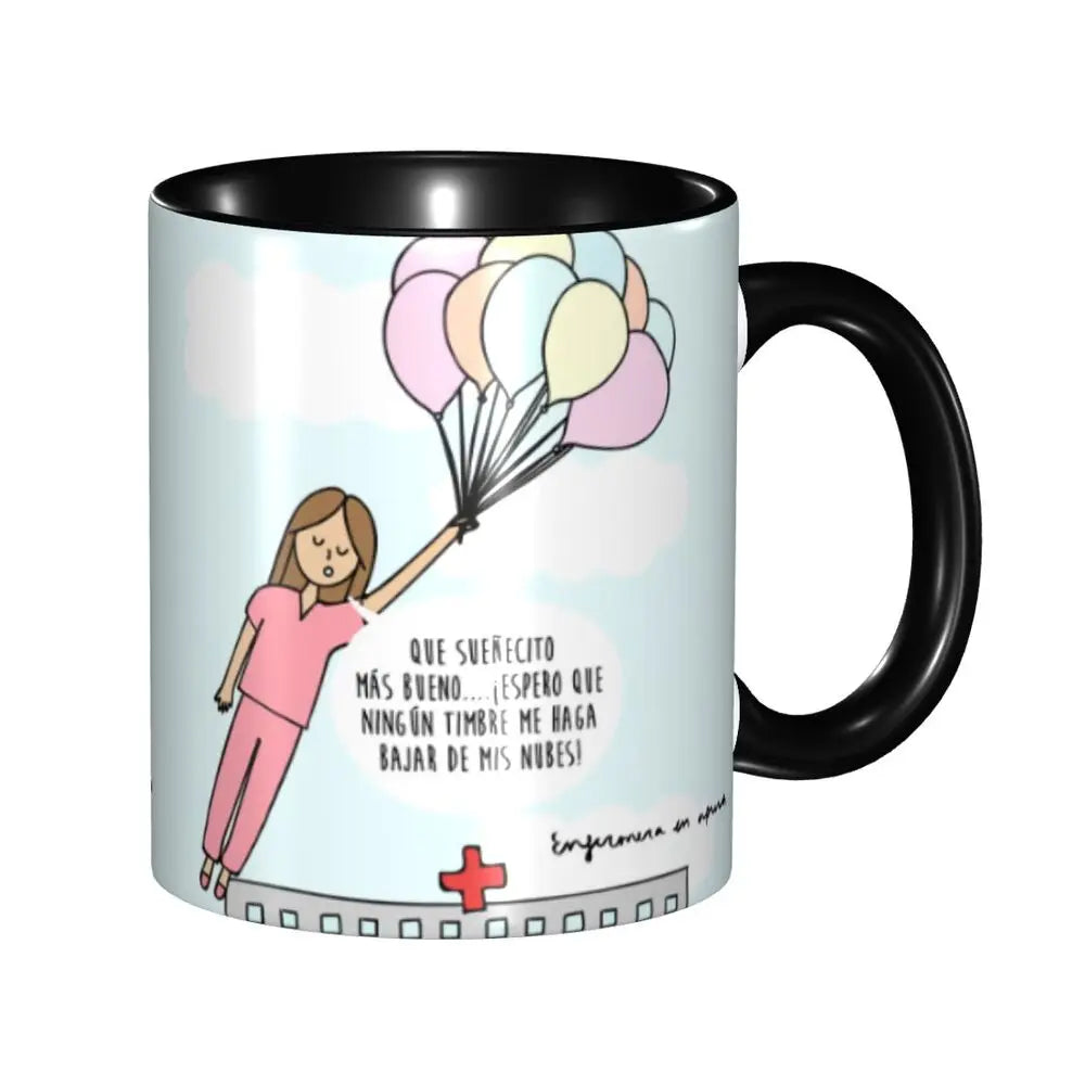 Pink Nurse Coffee Ceramic Mug