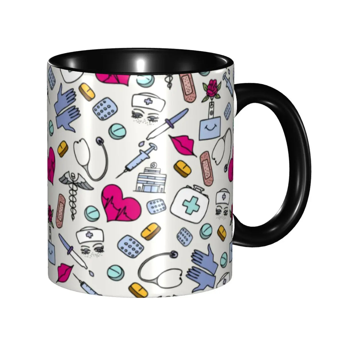Pink Nurse Coffee Ceramic Mug