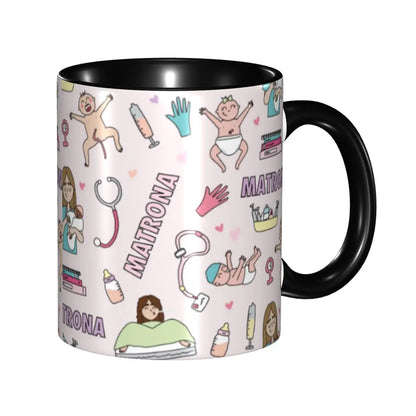 Pink Nurse Coffee Ceramic Mug