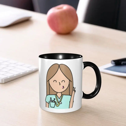 Pink Nurse Coffee Ceramic Mug