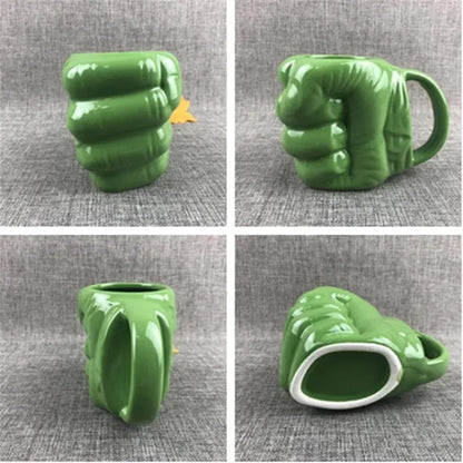Hulk Inspired Green Fist Ceramic Coffee Mug