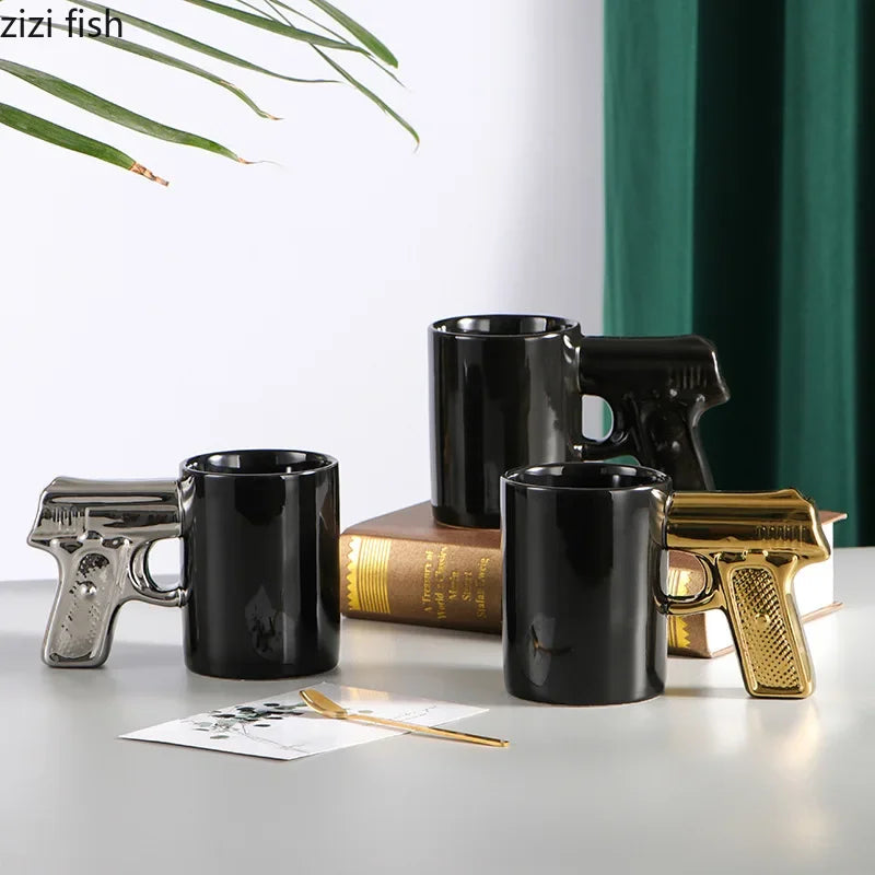 Creative Pistol Ceramic Coffee Mug